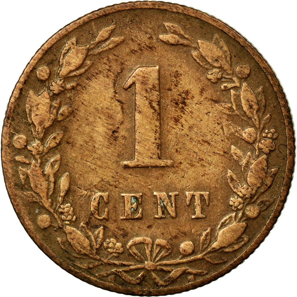 Coin, Netherlands, William III, Cent, 1880, VF(20-25), Bronze, KM:107.1