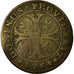 Coin, SWISS CANTONS, BERN, 1/2 Batzen, 1754, Bern, VF(30-35), Billon, KM:91