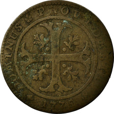 Moneda, CANTONES SUIZOS, BERN, 1/2 Batzen, 1775, Bern, BC+, Vellón, KM:91