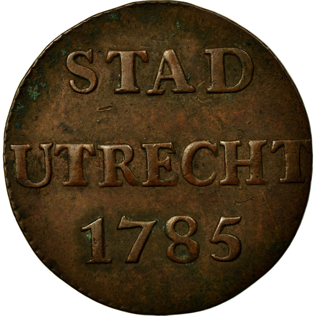 Coin, Netherlands, UTRECHT, Duit, 1785, EF(40-45), Copper, KM:91