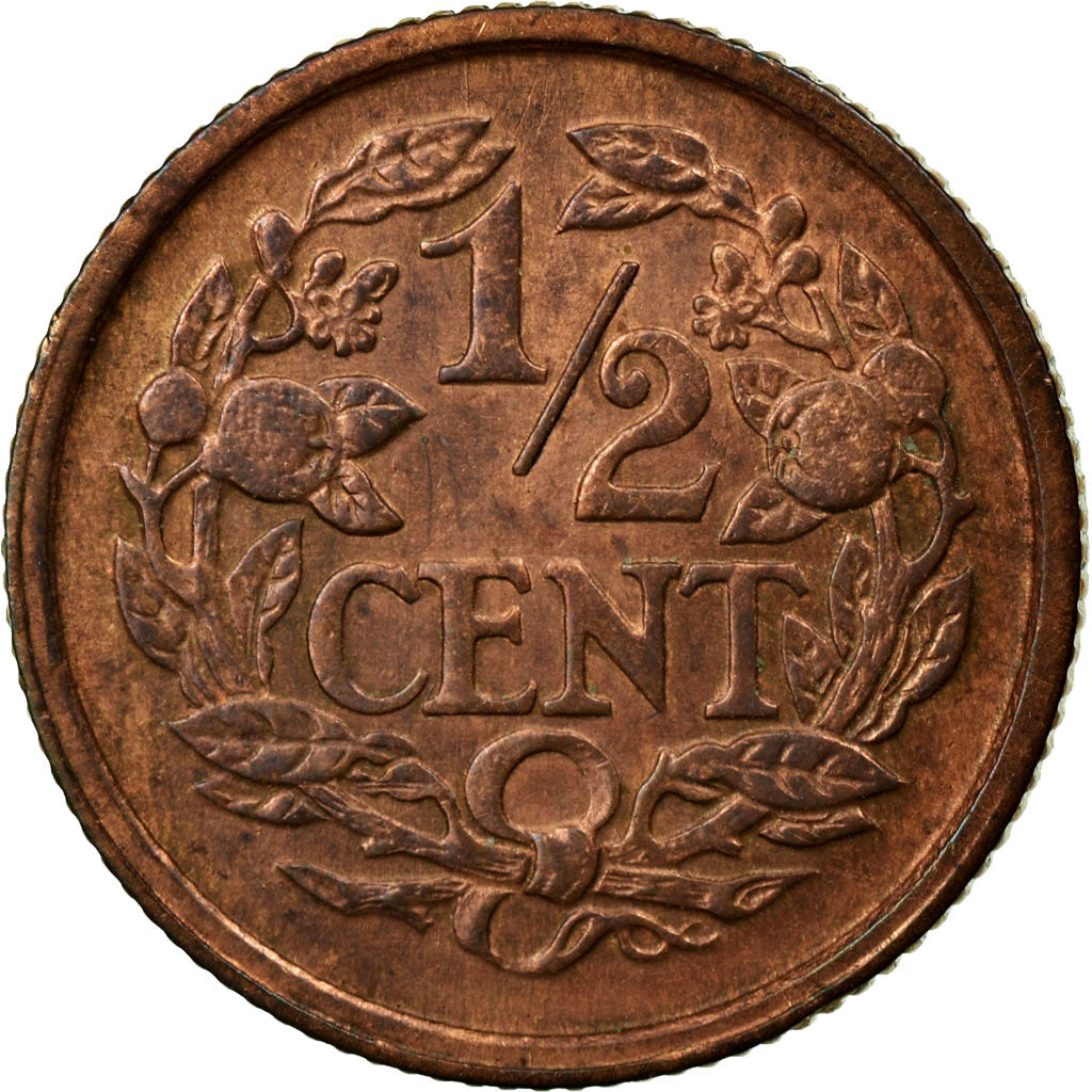 Coin, Netherlands, Wilhelmina I, 1/2 Cent, 1912, EF(40-45), Bronze, KM:138