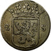 Coin, Netherlands, UTRECHT, 2 Stuivers, Double Wapenstuiver, 1784, EF(40-45)