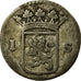 Coin, Netherlands, HOLLAND, Stuiver, Weapon, 1727, VF(20-25), Silver, KM:85
