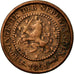 Coin, Netherlands, Wilhelmina I, 1/2 Cent, 1891, EF(40-45), Bronze, KM:109.2
