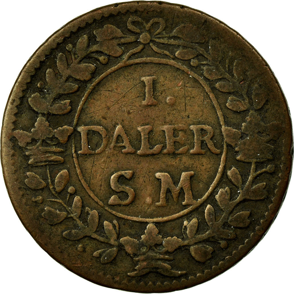 Coin, Sweden, Carl XII, Daler, 1718, VF(20-25), Copper, KM:357