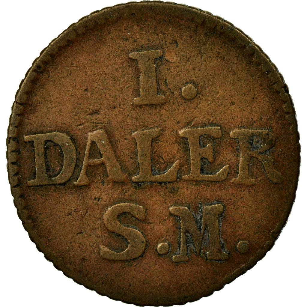 Münze, Schweden, Carl XII, Daler, 1715, SS, Kupfer, KM:352