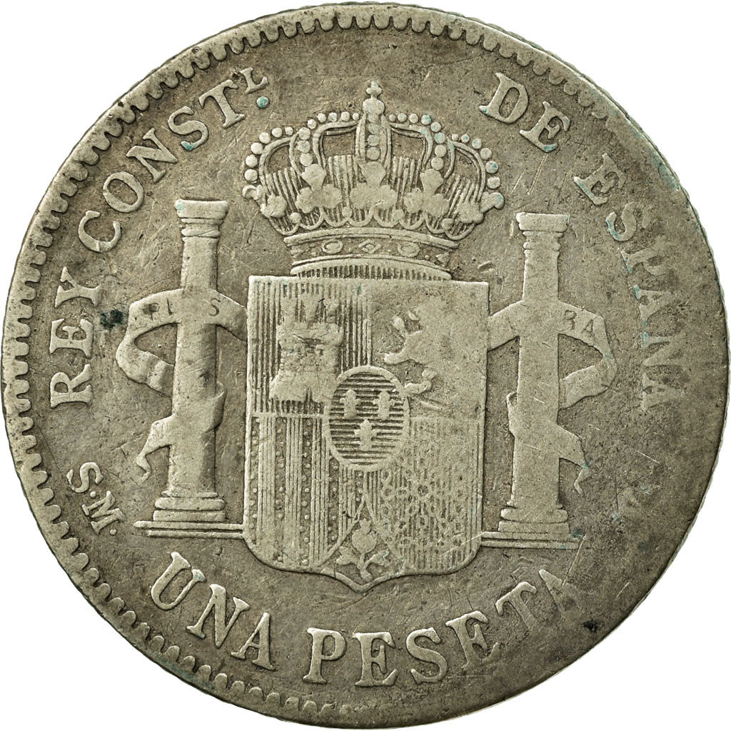 Coin, Spain, Alfonso XIII, Peseta, 1903, Madrid, VF(20-25), Silver, KM:721