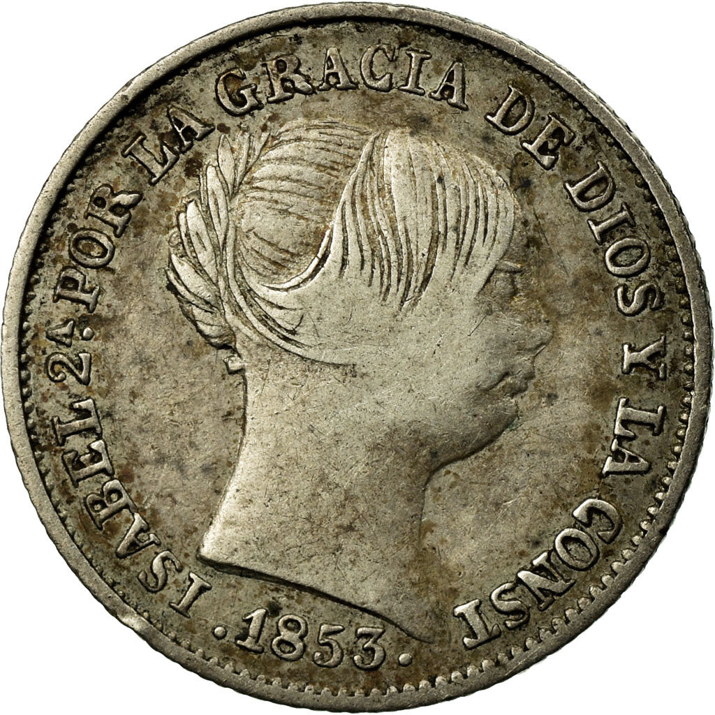 Monnaie, Espagne, Isabel II, Real, 1853, Madrid, TTB, Argent, KM:598.1