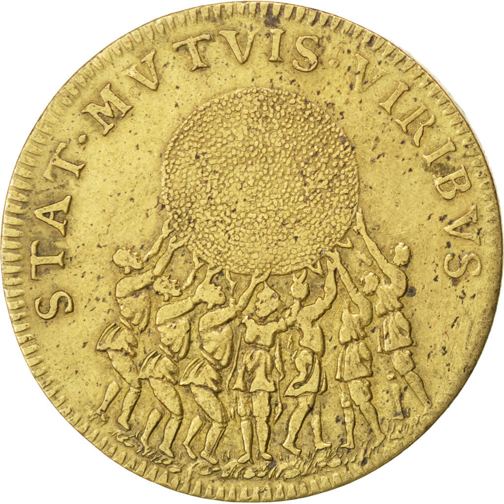 France, Royal, Token, AU(55-58), Brass, 27, Feuardent #5437, 7.10