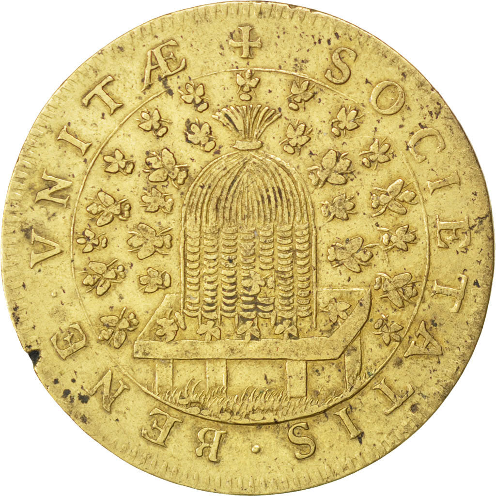 France, Royal, Token, AU(55-58), Brass, 27, Feuardent #5437, 7.10