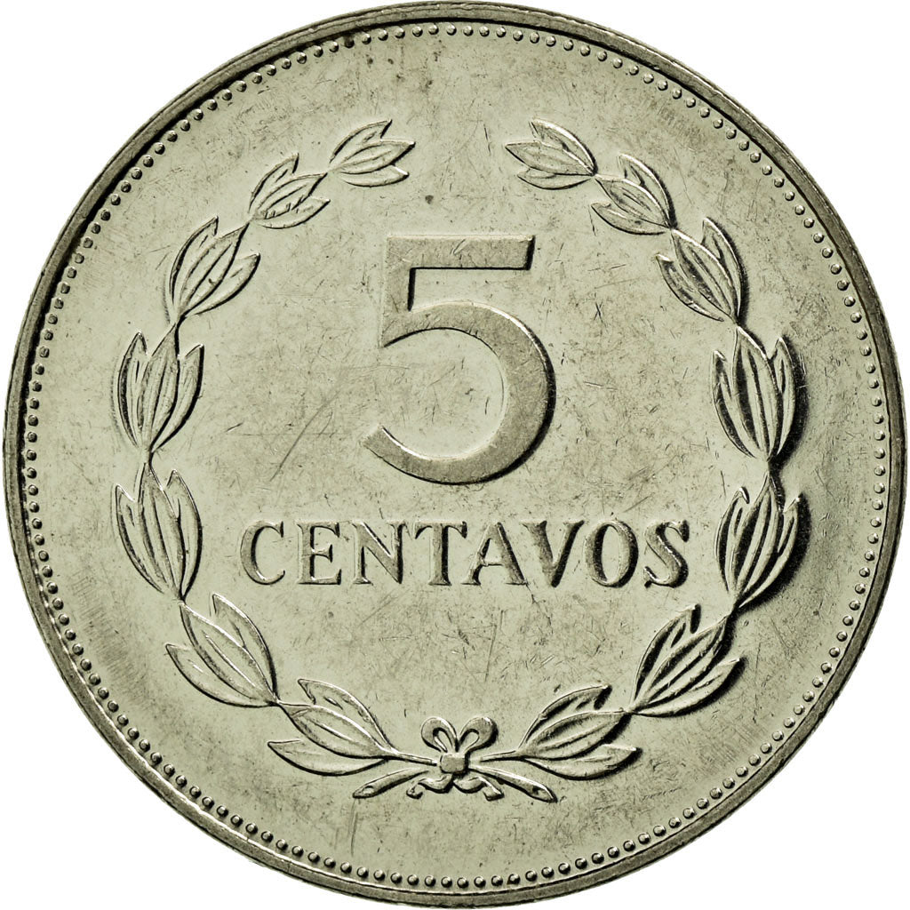 Münze, El Salvador, 5 Centavos, 1993, British Royal Mint, SS, Nickel Clad