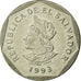Moneta, El Salvador, Colon, 1993, British Royal Mint, BB, Acciaio ricoperto in