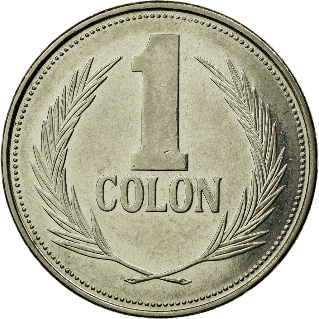 Moneta, El Salvador, Colon, 1993, British Royal Mint, BB, Acciaio ricoperto in