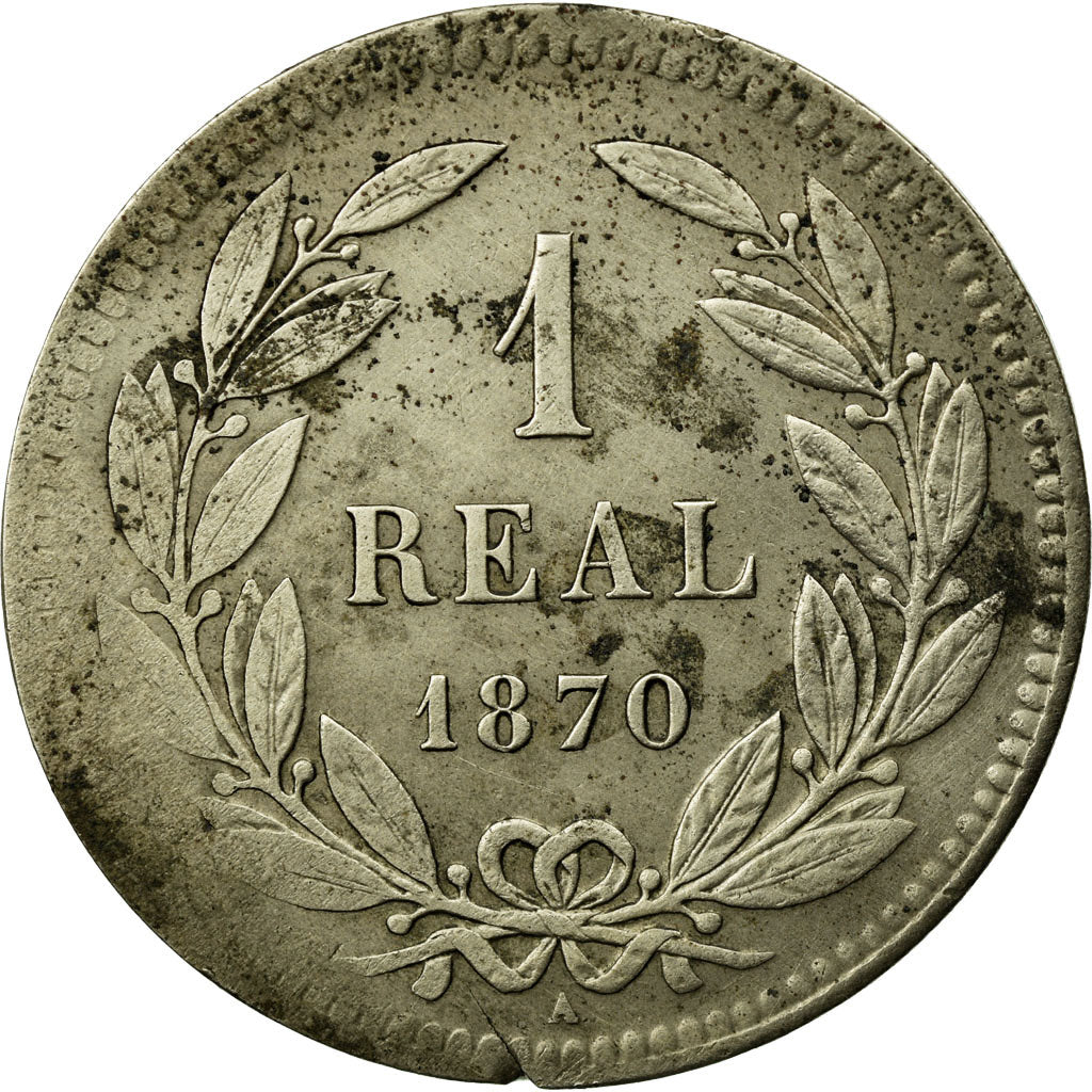 Coin, Honduras, Real, 1870, Paris, VF(20-25), Copper-nickel, KM:33
