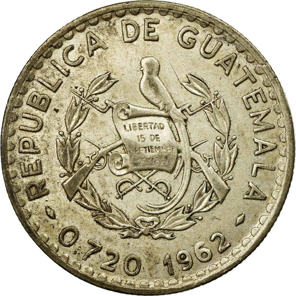 Monnaie, Guatemala, 50 Centavos, 1962, TTB, Argent, KM:264