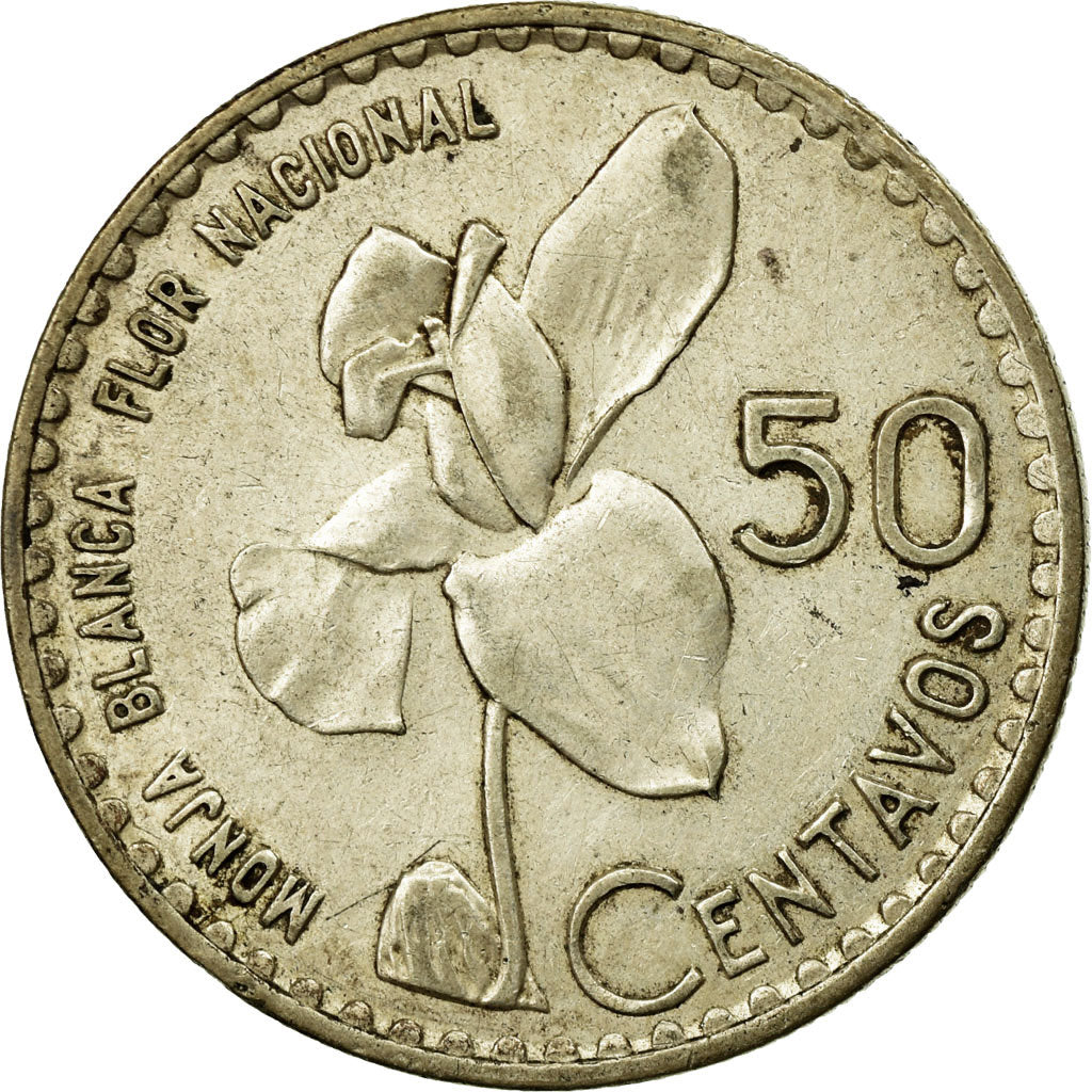 Monnaie, Guatemala, 50 Centavos, 1962, TTB, Argent, KM:264