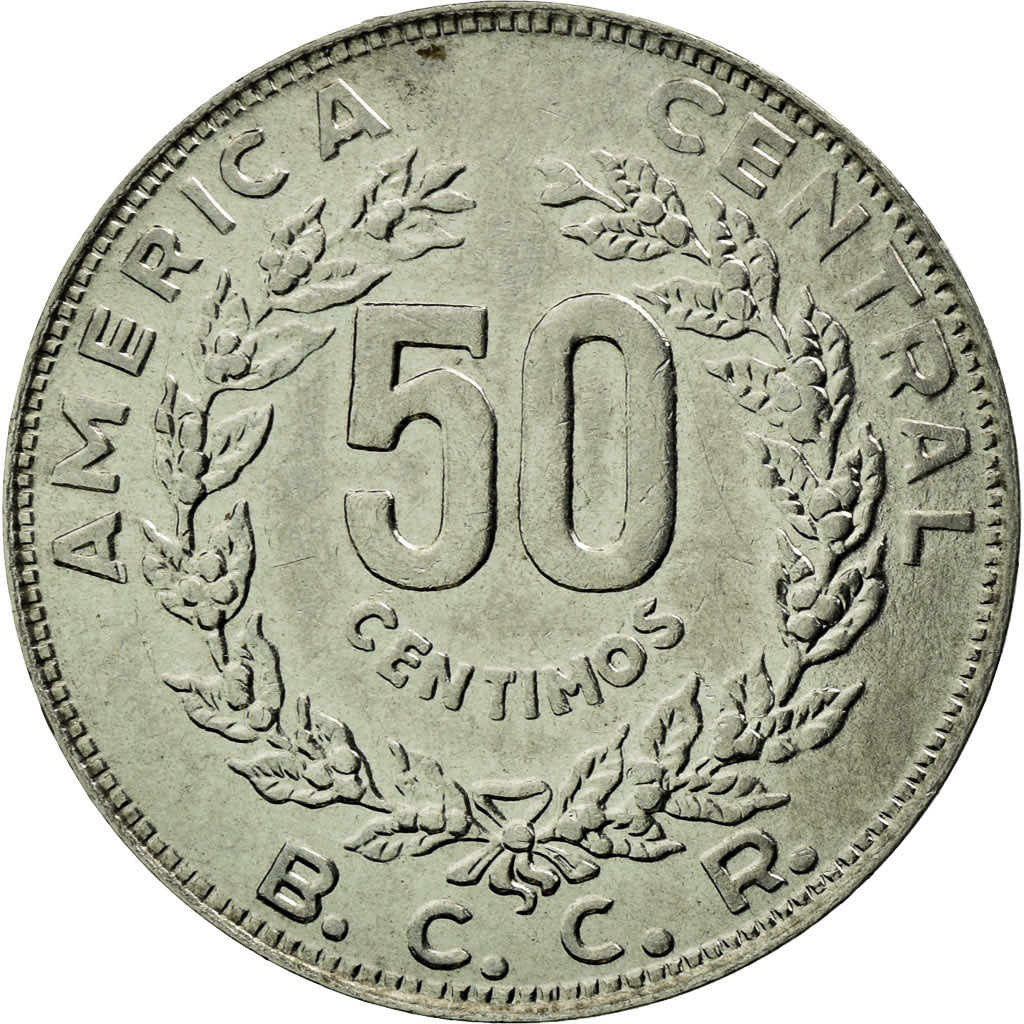 Coin, Costa Rica, 50 Centimos, 1990, EF(40-45), Stainless Steel, KM:209.1
