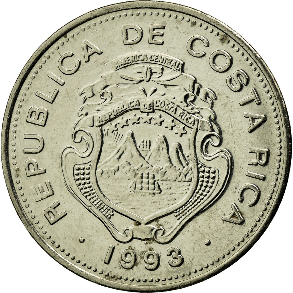 Monnaie, Costa Rica, Colon, 1993, TTB, Stainless Steel, KM:210.2