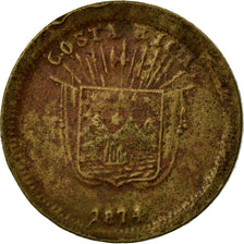 Monnaie, Costa Rica, Centavo, 1874, TB+, Copper-nickel, KM:120