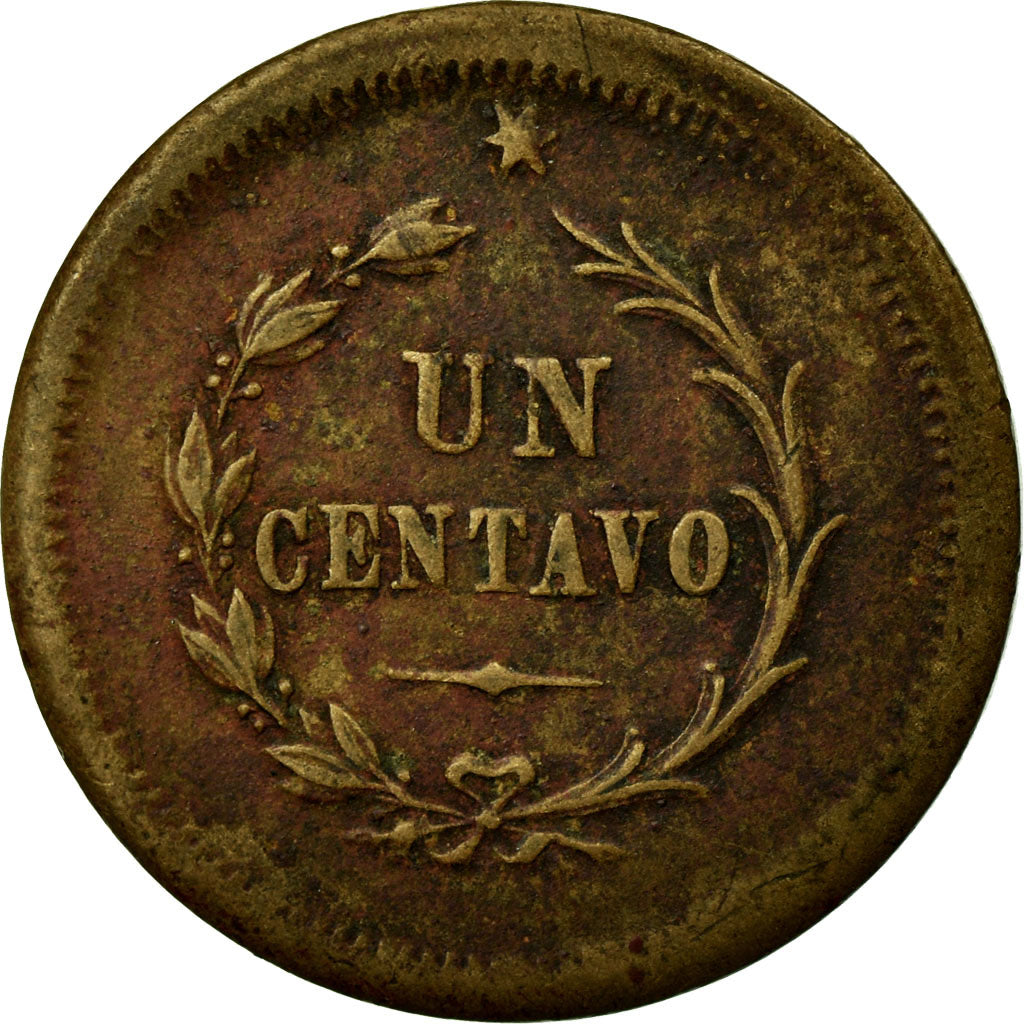 Monnaie, Costa Rica, Centavo, 1874, TB+, Copper-nickel, KM:120