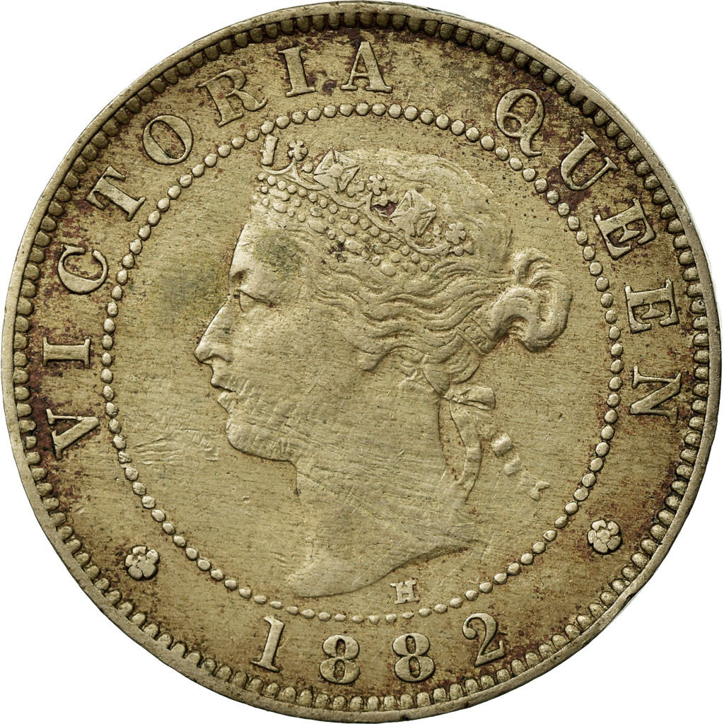 Coin, Jamaica, Victoria, 1/2 Penny, 1882, Heaton, VF(30-35), Copper-nickel