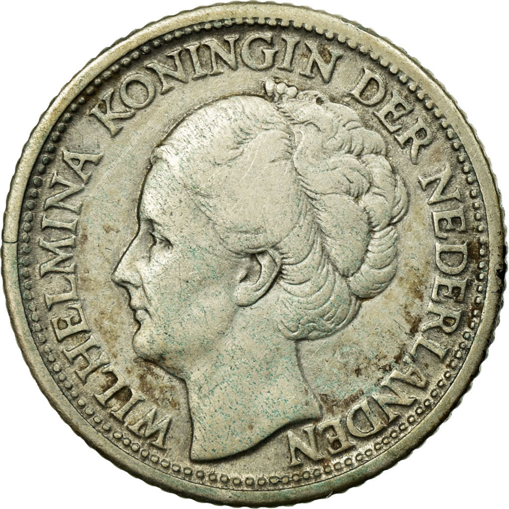 Münze, Curacao, 1/4 Gulden, 1944, Denver, USA, SS, Silber, KM:44