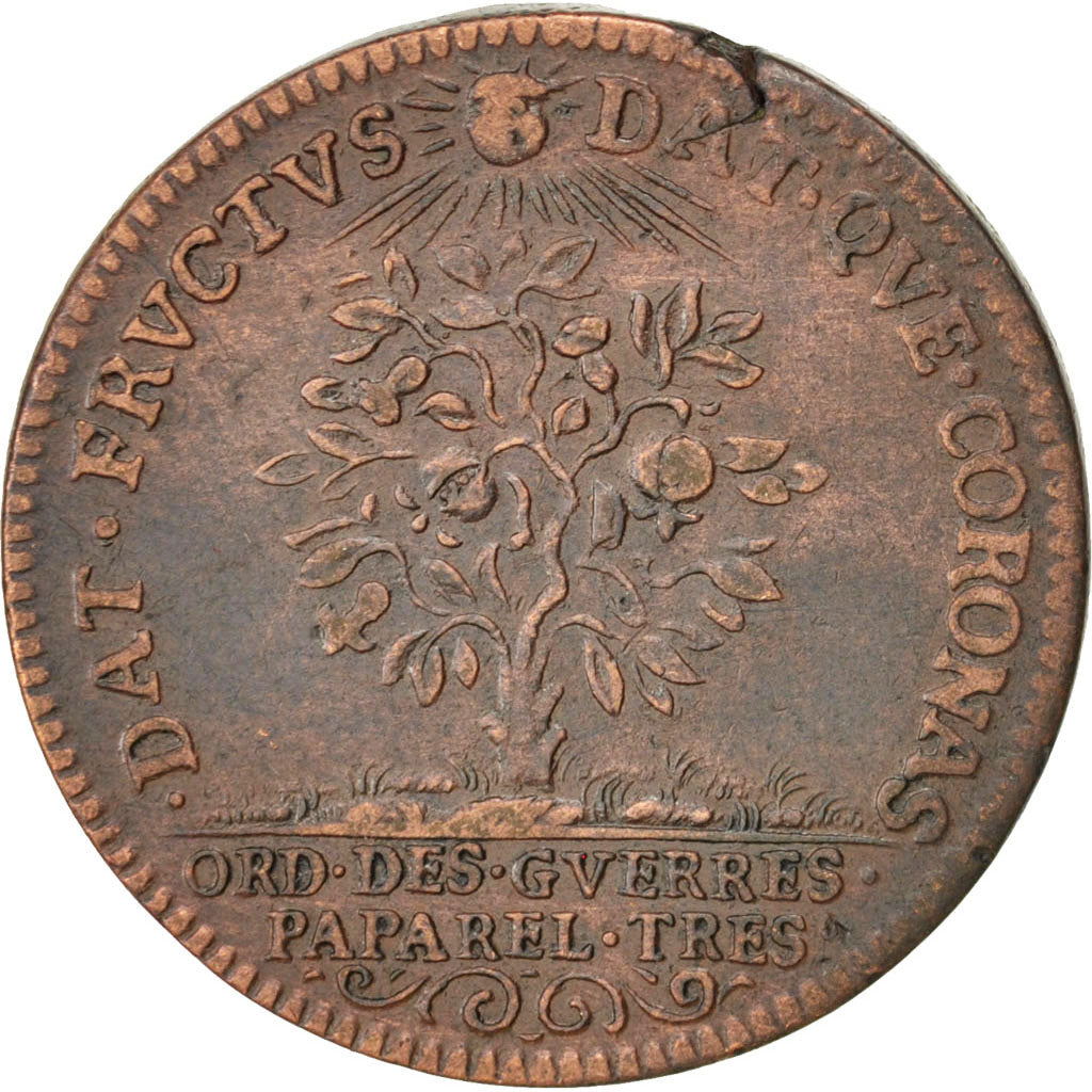 France, Royal, Token, AU(55-58), Copper, 25, Feuardent #913-924, 4.70
