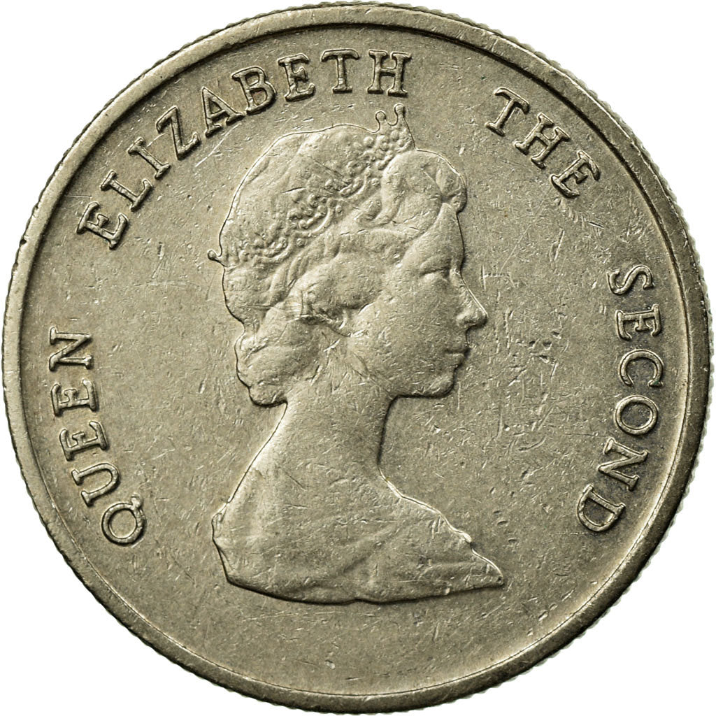 Moneta, Państwa Wschodnich Karaibów, Elizabeth II, 10 Cents, 1989, EF(40-45)