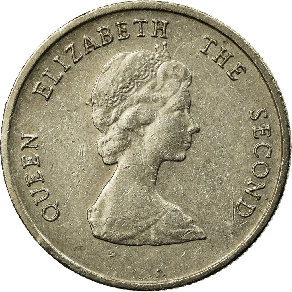 Moneta, Stati dei Caraibi Orientali, Elizabeth II, 10 Cents, 1991, BB