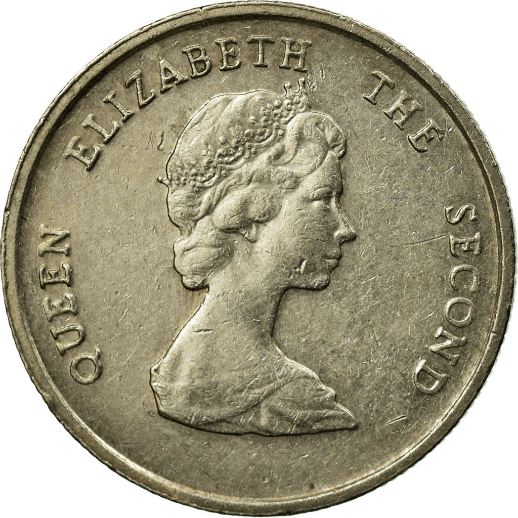 Münze, Osten Karibik Staaten, Elizabeth II, 10 Cents, 1987, SS, Copper-nickel