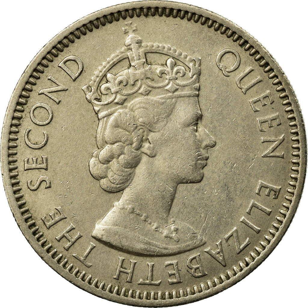 Coin, East Caribbean States, Elizabeth II, 25 Cents, 1963, EF(40-45)