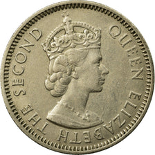 Moneda, Estados del Caribe Oriental , Elizabeth II, 25 Cents, 1963, MBC, Cobre -