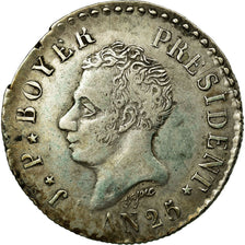 Coin, Haiti, 50 Centimes, 1828, EF(40-45), Silver, KM:20