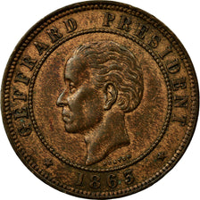 Coin, Haiti, 20 Centimes, 1863, EF(40-45), Bronze, KM:41