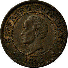 Coin, Haiti, 5 Centimes, 1863, EF(40-45), Bronze, KM:39
