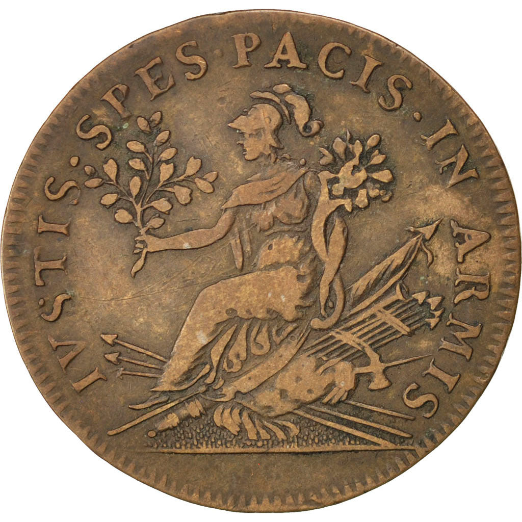 France, Royal, Token, AU(50-53), Copper, 23, Feuardent #12477, 6.90
