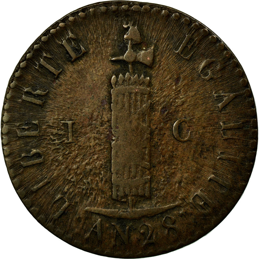 Münze, Haiti, Centime, 1830, SS, Kupfer, KM:A21