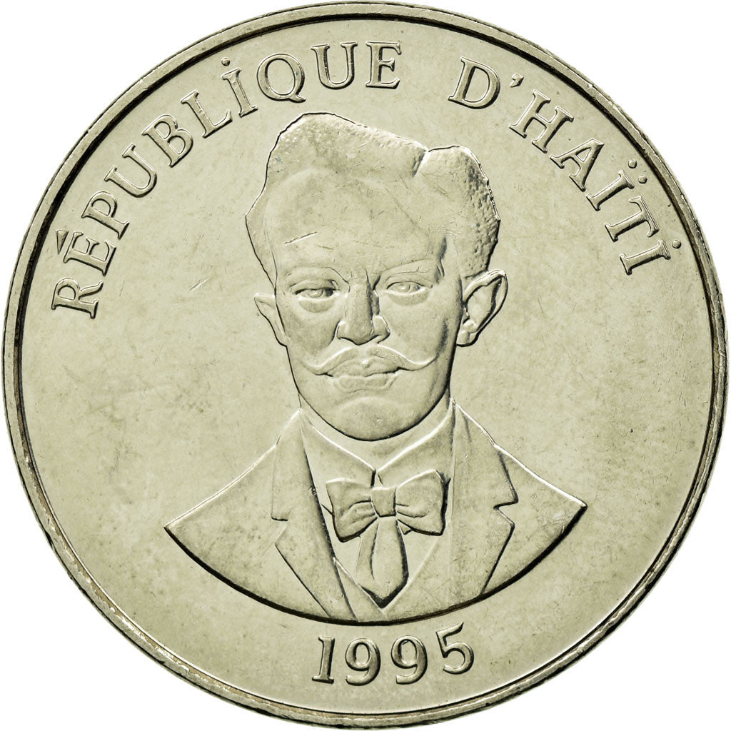 Coin, Haiti, 50 Centimes, 1995, AU(55-58), Nickel plated steel, KM:153a