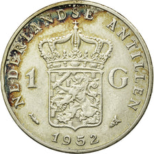 Monnaie, Netherlands Antilles, Juliana, Gulden, 1952, TTB, Argent, KM:2
