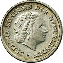 Coin, Netherlands Antilles, Juliana, 1/10 Gulden, 1956, EF(40-45), Silver, KM:3