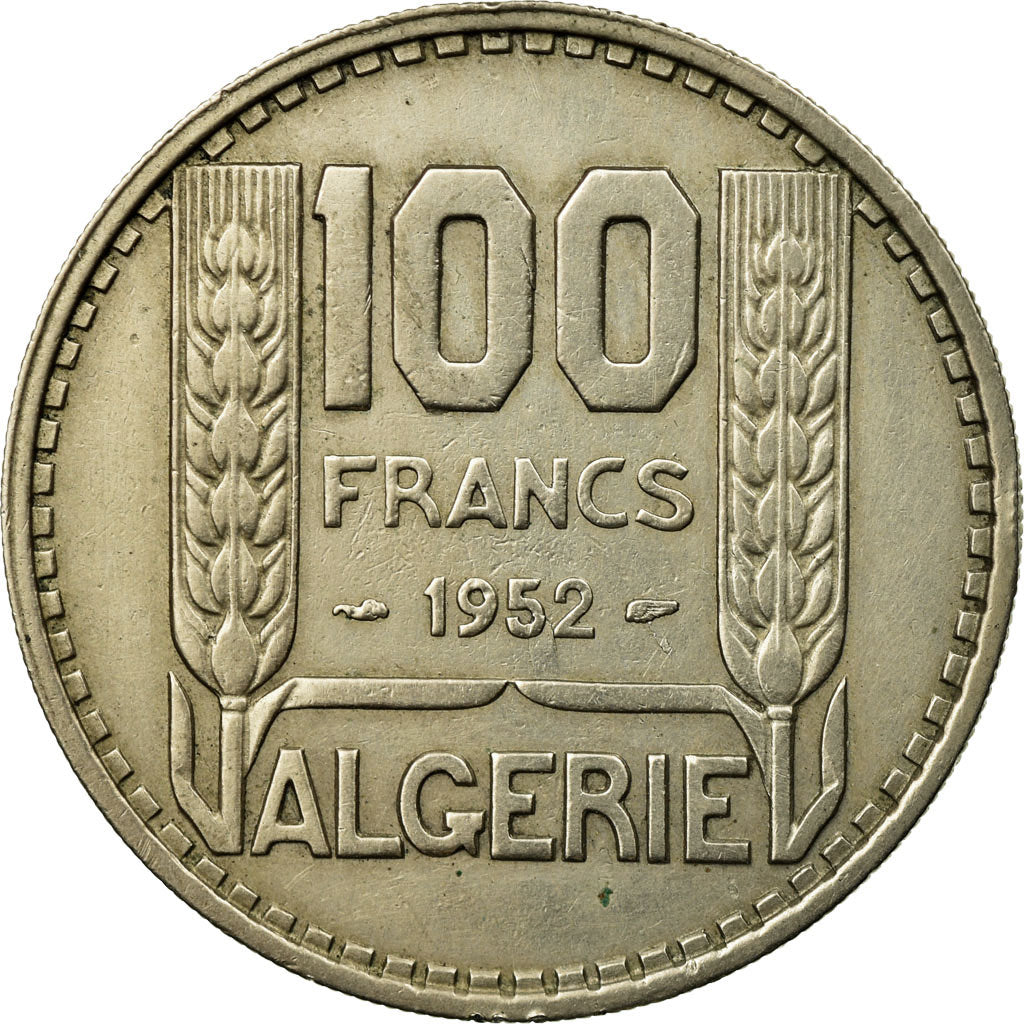 Münze, Algeria, 100 Francs, 1952, Paris, VZ, Copper-nickel, KM:93
