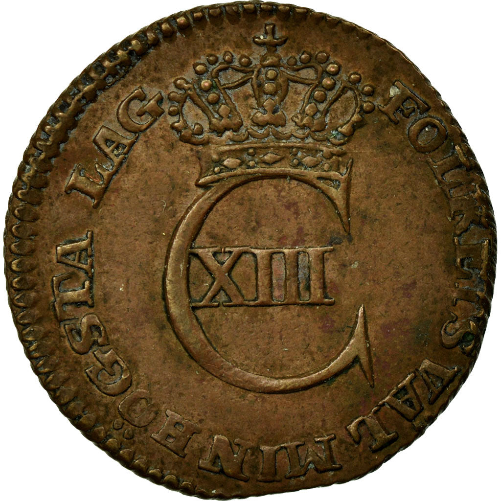 Coin, Sweden, Carl XIII, 1/12 Skilling, 1812, EF(40-45), Copper, KM:584