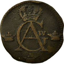 Coin, Sweden, Gustaf IV Adolf, 1/4 Skilling, 1807, VF(30-35), Copper, KM:564