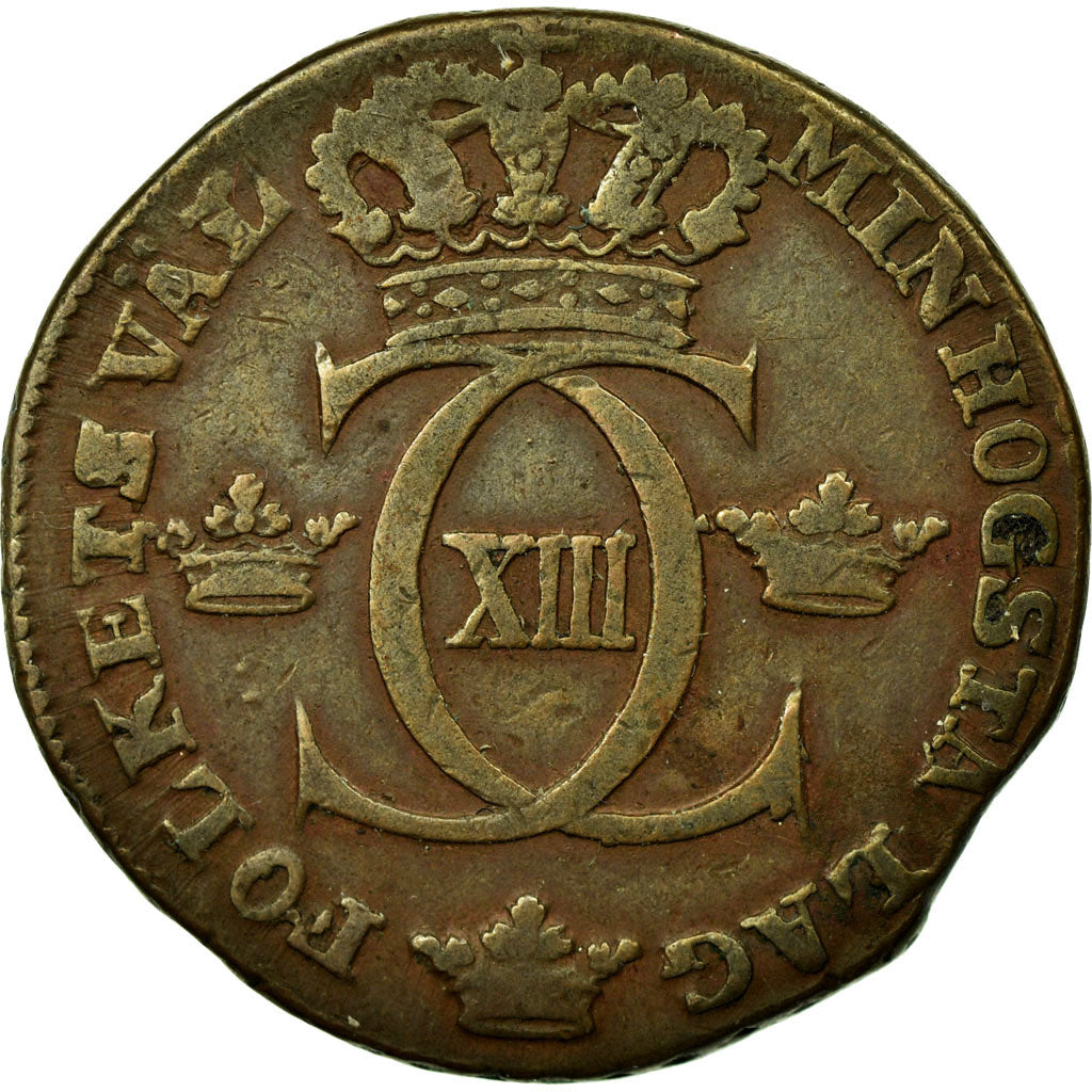 Monnaie, Suède, Carl XIII, 1/2 Skilling, 1815, TTB, Cuivre, KM:590