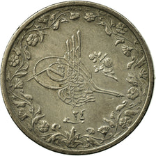 Coin, Egypt, Abdul Hamid II, 1/10 Qirsh, 1898, Misr, EF(40-45), Copper-nickel