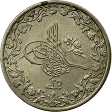 Coin, Egypt, Abdul Hamid II, 1/10 Qirsh, 1899, Misr, EF(40-45), Copper-nickel