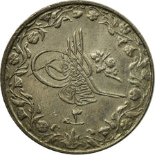 Coin, Egypt, Muhammad V, 1/10 Qirsh, 1911, Misr, EF(40-45), Copper-nickel