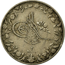 Moneda, Egipto, Muhammad V, 1/10 Qirsh, 1910, Misr, MBC, Cobre - níquel, KM:302