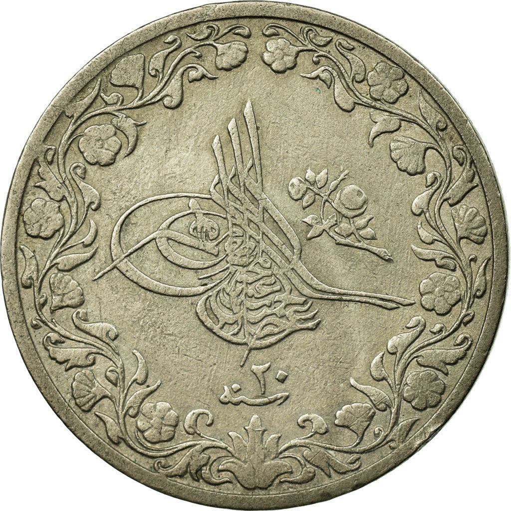 Münze, Ägypten, Abdul Hamid II, 5/10 Qirsh, 1894, Misr, SS, Copper-nickel