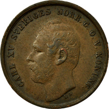 Coin, Sweden, Carl XV Adolf, Ore, 1866, EF(40-45), Bronze, KM:705